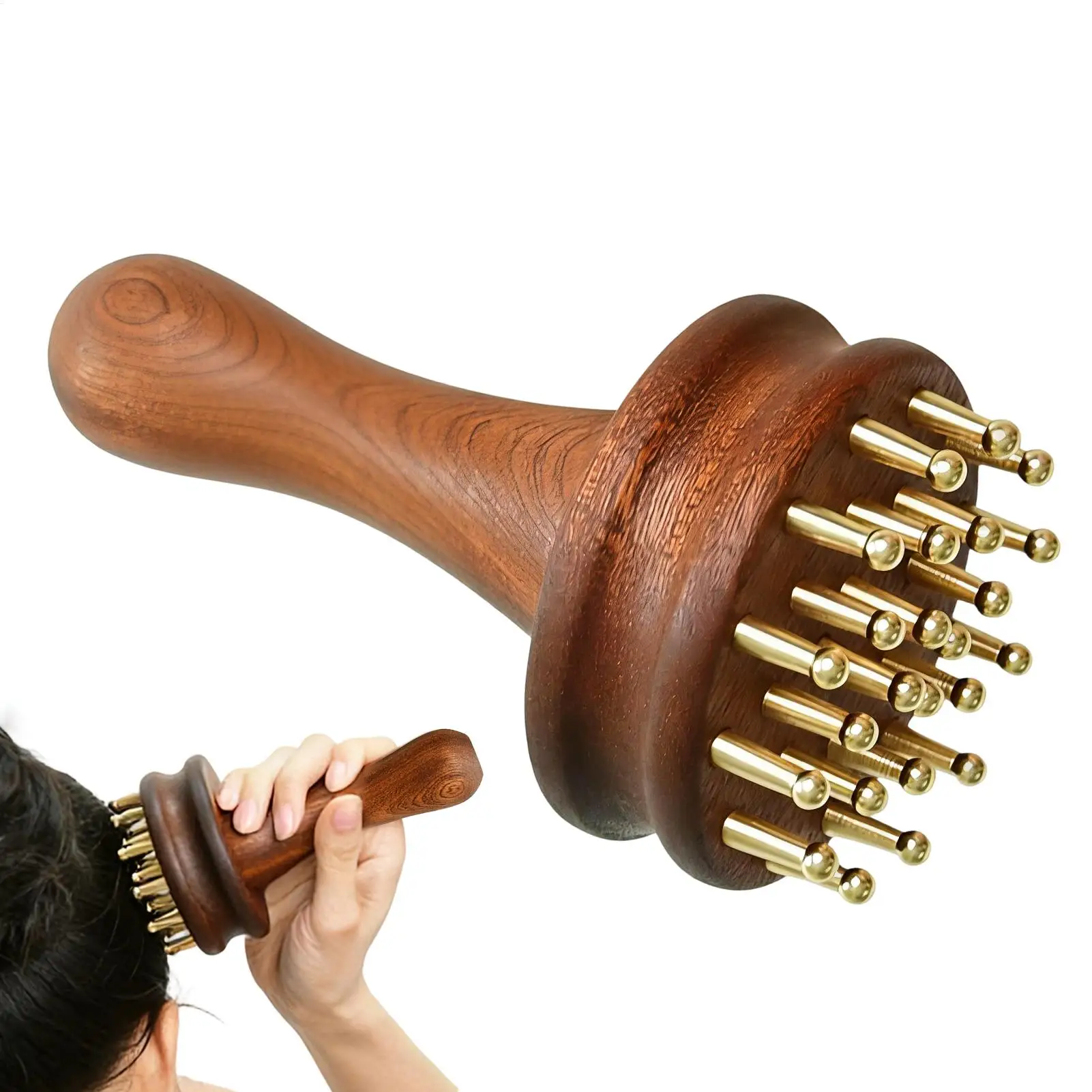 

Gua Sha Massage Brush Head Neck Abdominal Leg Body Meridian Massager Wooden Massage comb Guasha Scalp Massage Brush