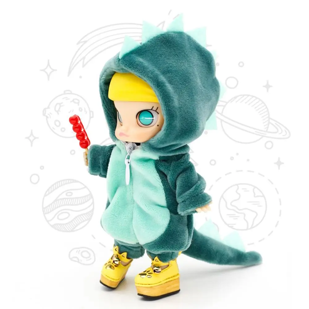 Cartoon Accessories GSC YMY Jumpsuit 1/12 BJD Molly BJD Doll Clothes Dinosaur Doll Clothes Doll Clothes Ob11 Clothes