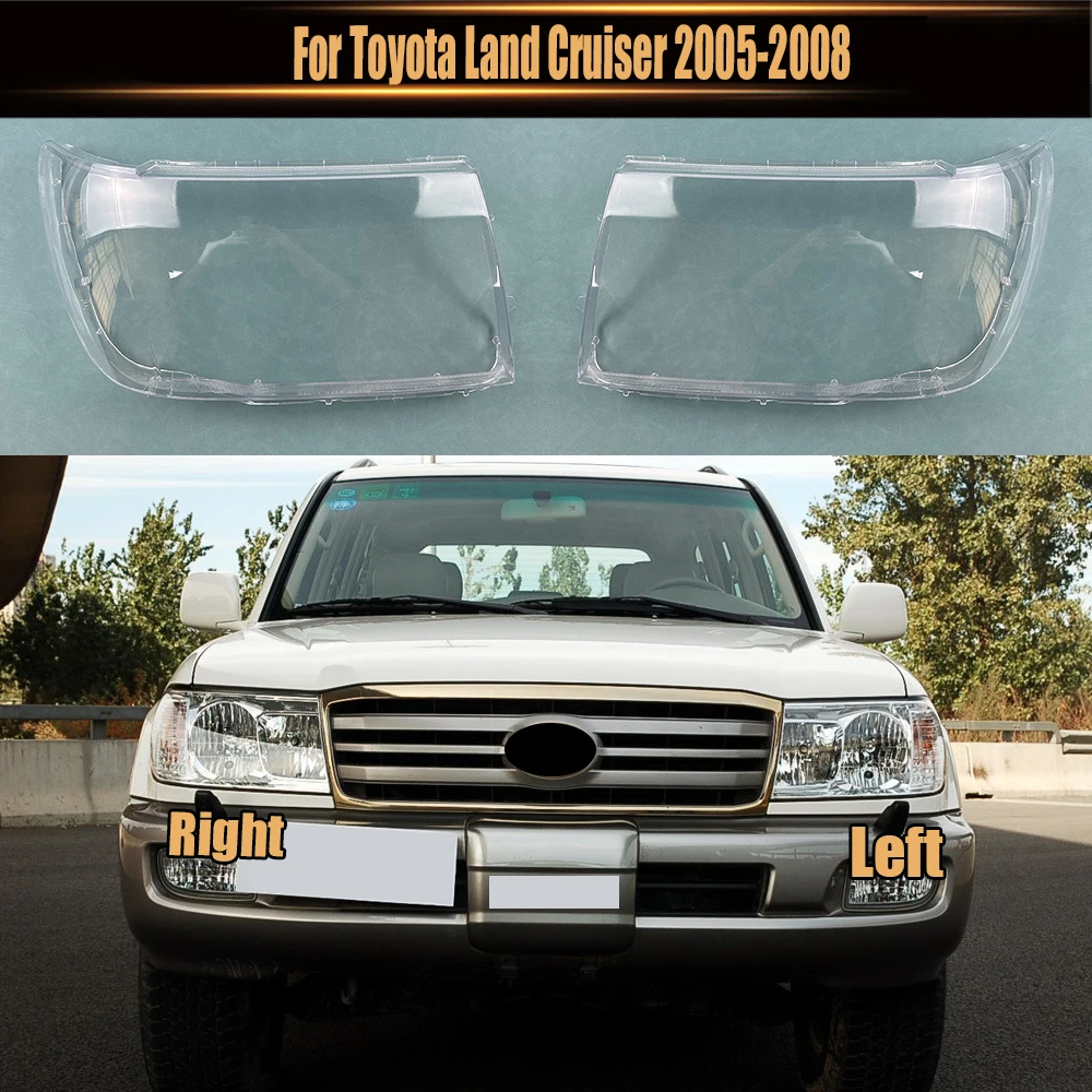 

Для Toyota Land Cruiser 2005-2008 автомобильные аксессуары фара прозрачная крышка абажур корпус фары линза из плексигласа