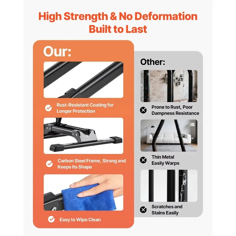 2-Piece bicycle frame rust-proof alloy steel floor bracket foldable