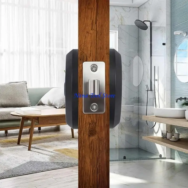 31GJ Modern Dark Entry Grip set Childproof Closet Handle Easy to Use for Campers Storage & Tight Zones Enhances Home