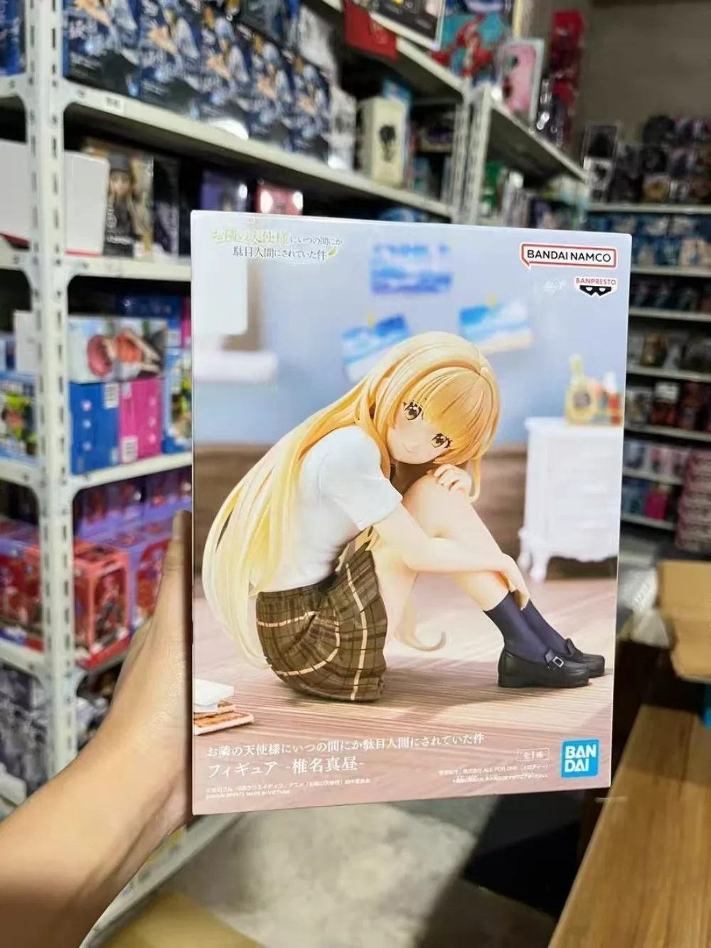 

В наличии BANDAI оригинальные BANPRESTO Shiina Mahiru ПВХ 12 см настольные аниме фигурки модель игрушки настольные украшения подарки