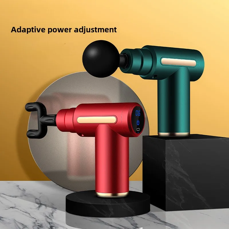 

Fascia Gun Adjustable Speed Massager Dual Heads Relieve Back Neck Pain Ultra Quiet and Fast Charging With Modern Fashion Style