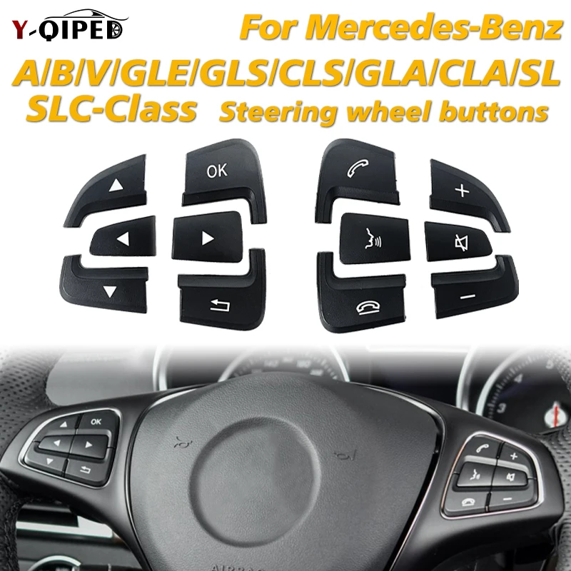 

Multi-Function Steering Wheel Phone Control Button for Mercedes Benz A B V CLA GLA CLS GLE GLS Vito Class W166 W176 W218 W447