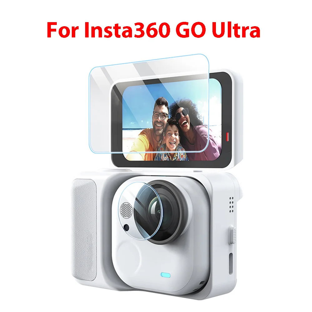 

For Insta360 GO Ultra Action Camera Screen Protector Kit Screen Tempered Glass Protective Film Action Camera Accessories