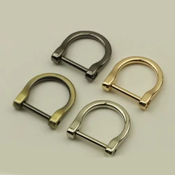 1PC Metal Detachable Removable Open Screw D Ring Buckle Shackle Clasp Leather Craft Bag Strap Belt Handle Shoulder Webbing Hot