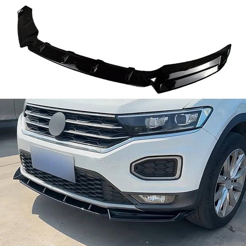 

For Volkswagen T-Roc MK1 Standard 2017-2021 (Not for R) Car Front Bumper Lip Spoiler Splitter Front Lip Chin Protector Cover