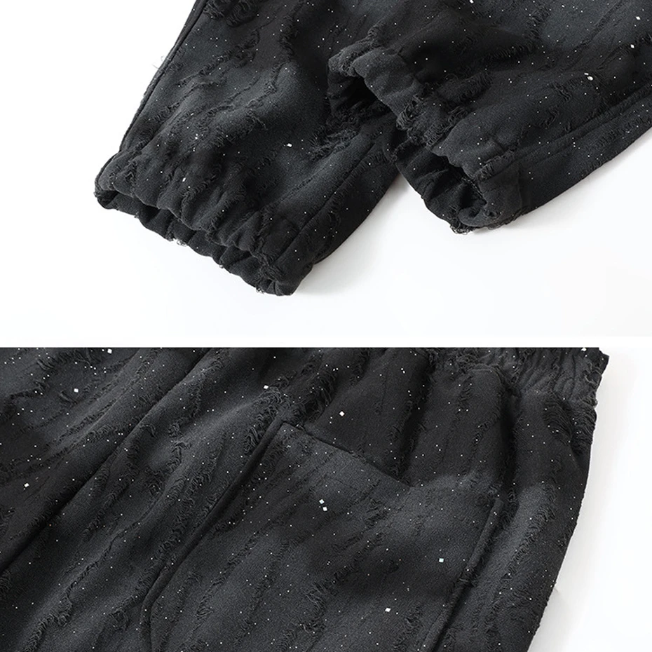 Ripped Jogger Pants Men Plus Size 12XL Sweatpants Fashion Vintage Gradient Design Joggers Male Big Size 12XL