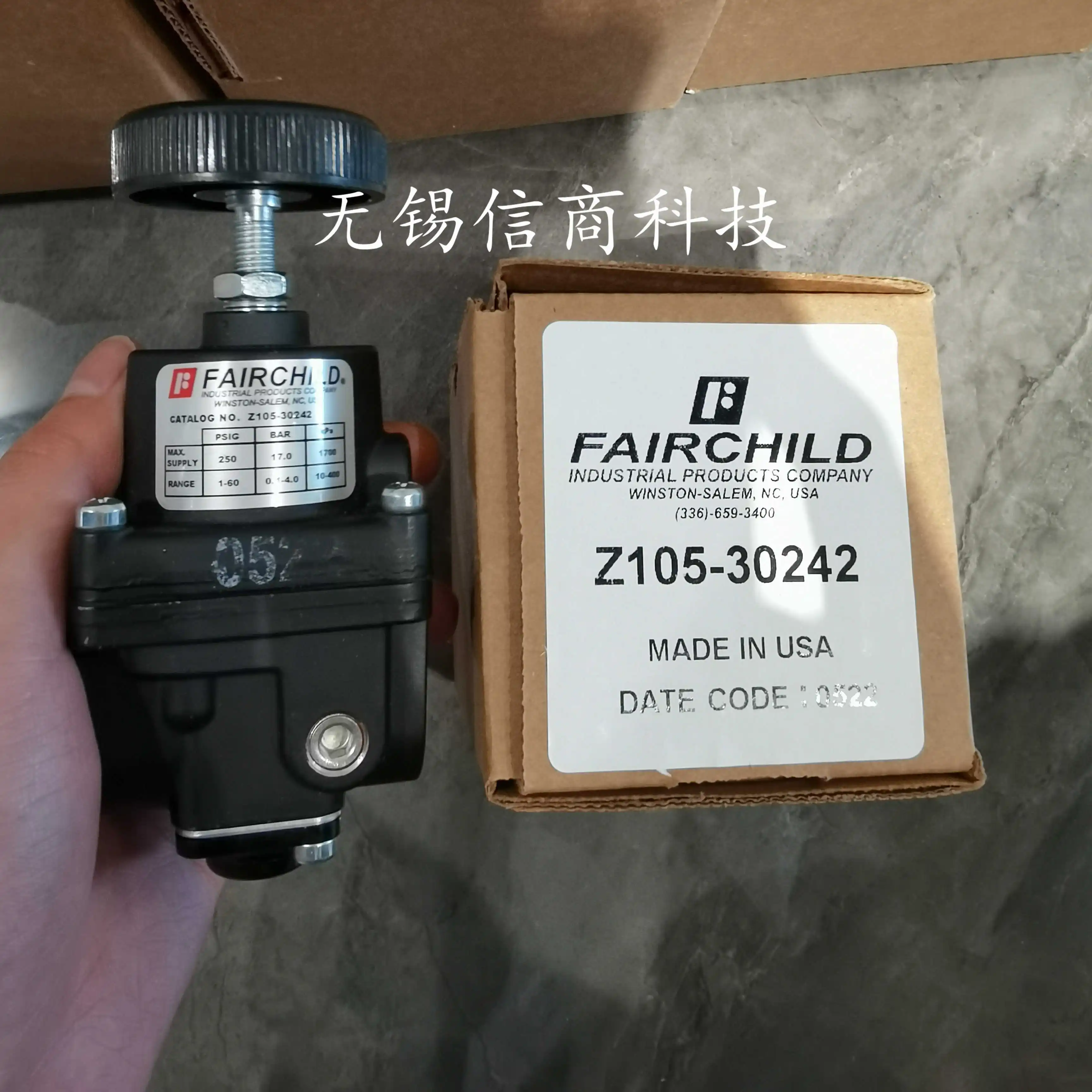 American FAIRCHILD Pneumatic Pressure Regulator Z19590-4516AE4 New Original Genuine