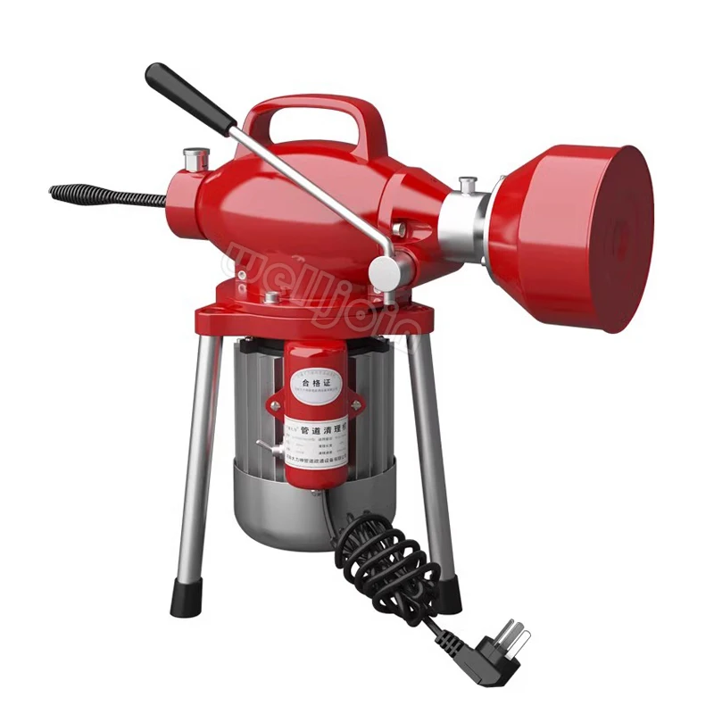 Imagem -02 - Máquina de Dragagem Automática Dragagem de Tubulação Elétrica Ferramentas de Esgoto Profissionais Limpar Toalete Bloqueio Drenar Máquina de Limpeza 1pc Gq80