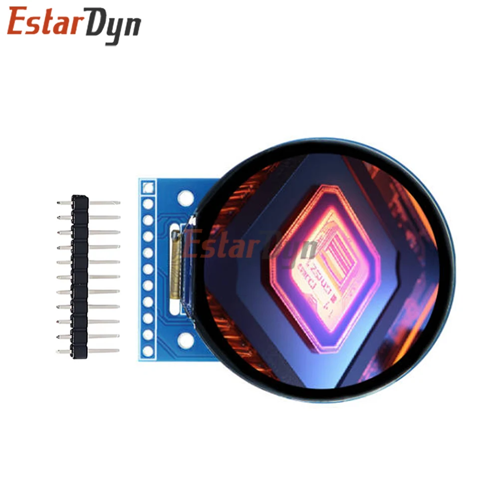 EstarDyn 1.53 Inch Round TFT LCD Display 360x360 ST77916 QSPI Interface Color Screen for Smart Watch DIY