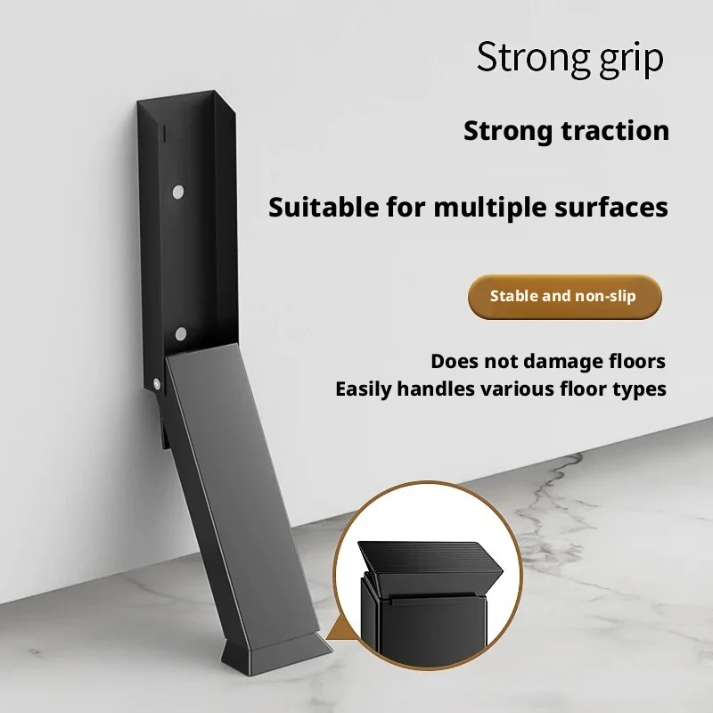 No‑Drill Windproof Door Wedge Stopper Renter Friendly Anti‑Collision Buffer Practical Household Door Stop Block