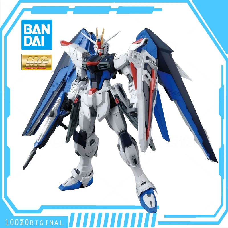 

In Stock BANDAI ANIME MG 1/100 MOBOLE SUIT ZGMF-X10A FREEDOM GUNDAM Ver.2.0 Assembly Plastic Model Kit Action Toys Figures Gift