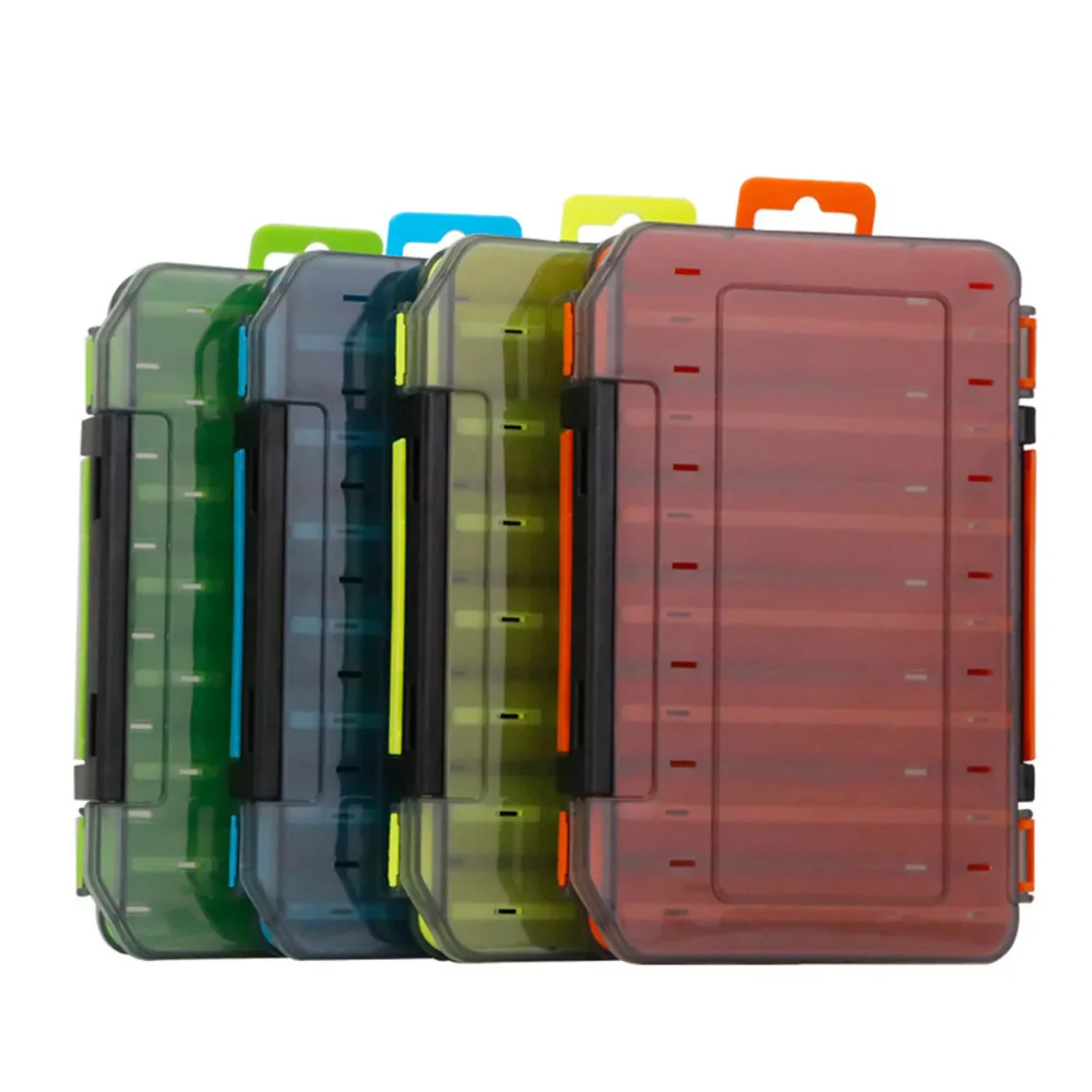 

Double Sided Fishing Gear Tool Box - Ideal for Hard Bait and Accessories - Great for Mino and Pencil Fish - Explore the Path to