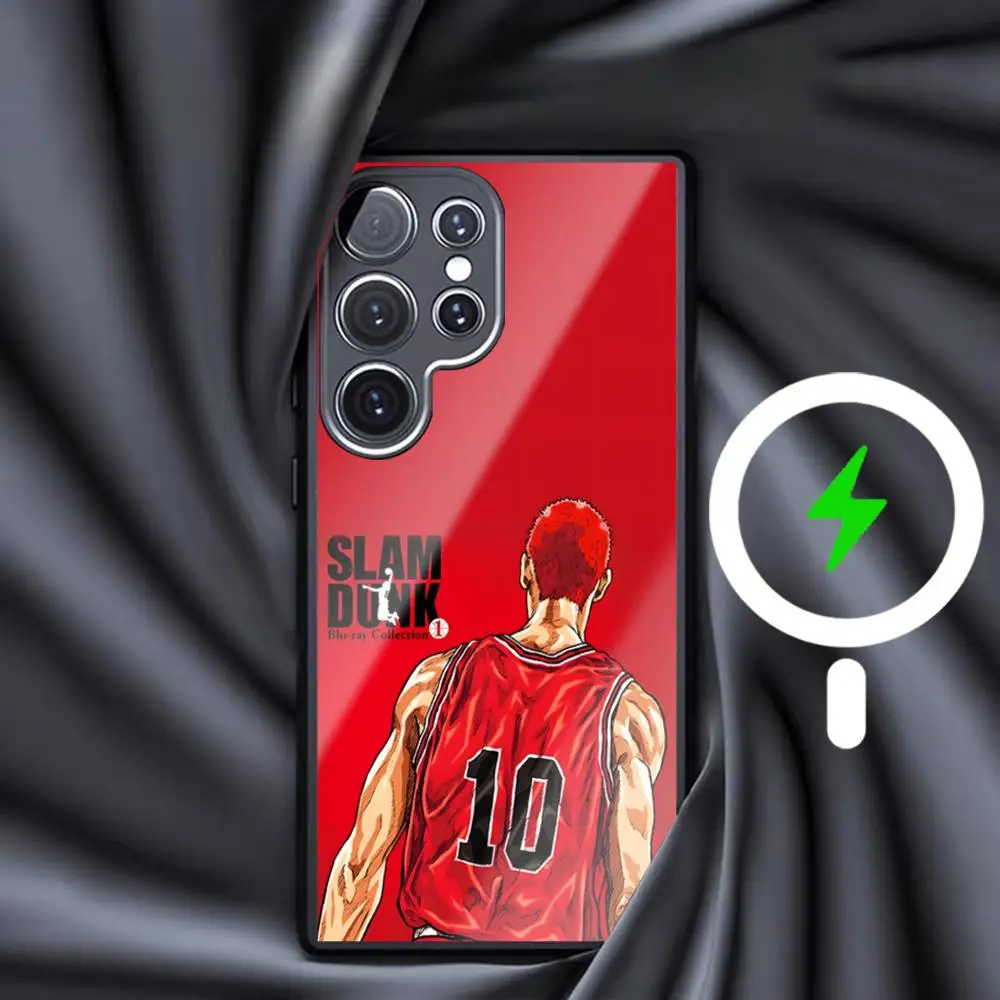 Anime hot Phone Case For Samsung S26 S25 S24 S23 S22 S21 S20 Plus Ultra Fold A Glass Magnetic Case Cool S-Slam-DuNkES Fashion view 2