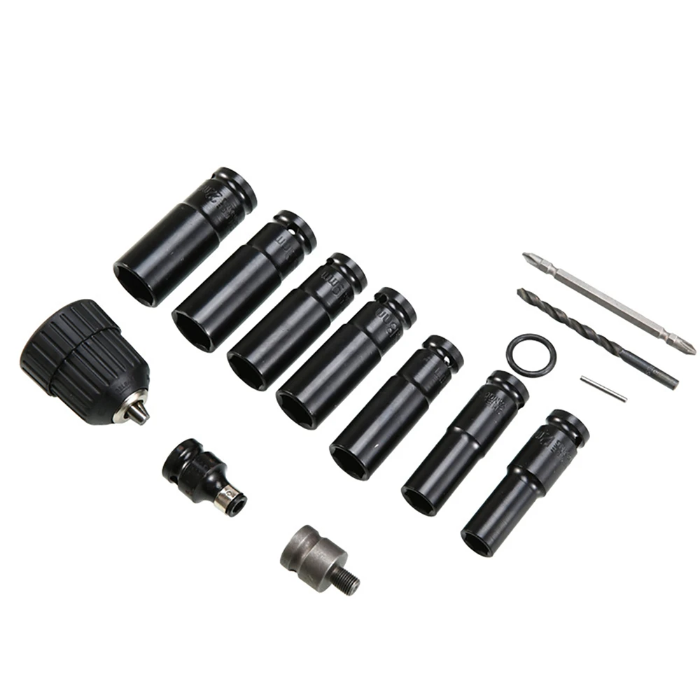 Imagem -05 - Conjunto de Chave Elétrica Soquete Furadeira Elétrica Chave de Impacto Chave de Fenda Sextavada Kit Cabeça Soquete para Ferramenta Elétrica Chave Broca 1