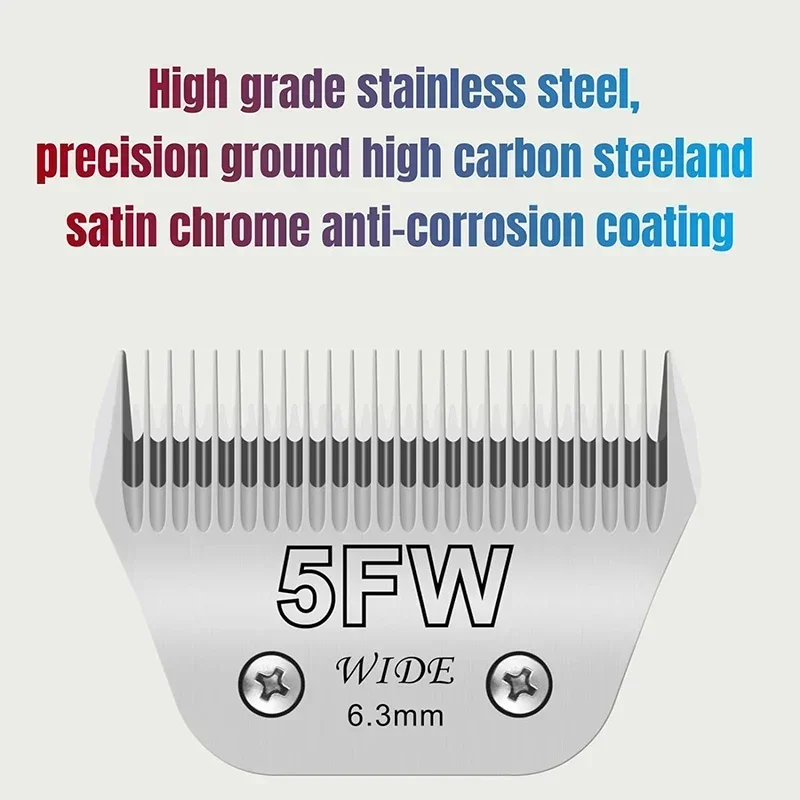 Pet Dog Cat Grooming Detachable Ceramic Blade Compatible with Most Andis /Oster A5 & Classic 76 /Wahl KM10 Series Animal Clipper - view 2