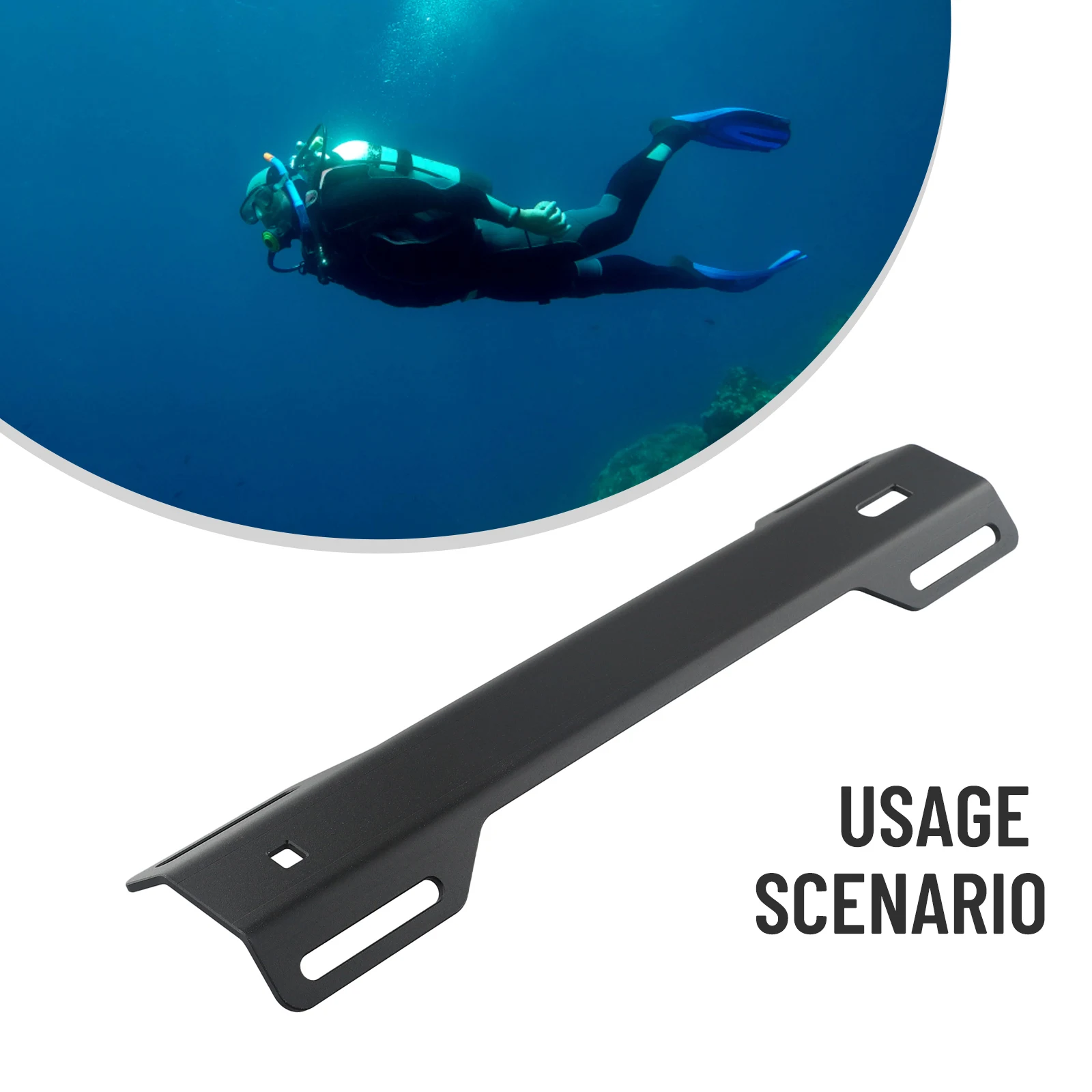Single Tank Adapter Easy to Install Aluminum Alloy Single Tank Adapter for Scuba Diving Backplate Back Frame STA