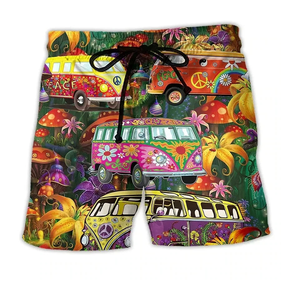 Zomer herenshorts nieuwe stijl surfshorts 3D bedrukte zwembroek streetwear Hawaiiaans strand herenshorts mode herenkleding