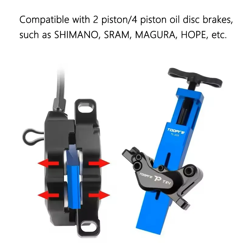 Bicycle Piston Reset Tool Bike Caliper Piston Press Tool For 2 Piston 4 Piston SHIMANO/SRAM Brake Caliper Bike Piston Tool - view 3