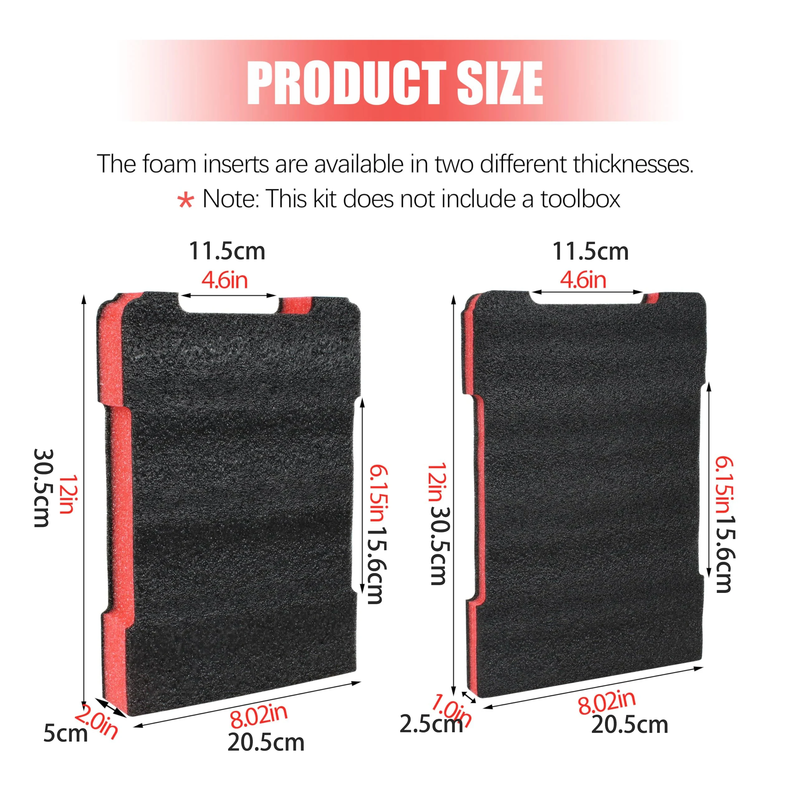 Foam Inserts for Milwaukee Tool Box, Compatible with 48-22-8435, Shockproof Cushioned Tool Box Foam Insert Cases Protective