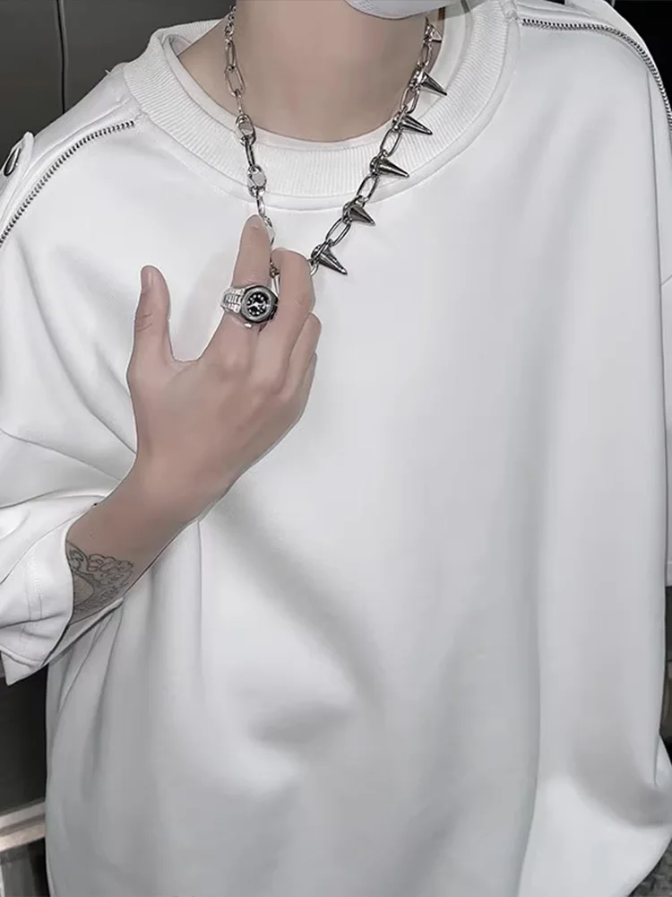 

Мужская футболка Heavyweight American High Street с коротким рукавом, летний дизайн, модный бренд Haome Cleanfit, парная модель с коротким рукавом