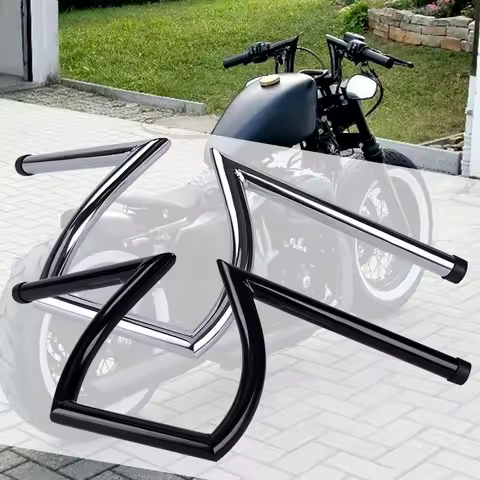 1" Handlebar Drag Z Bar Ape Hanger For Harley Sportster XL 883 1200 Softail Dyna