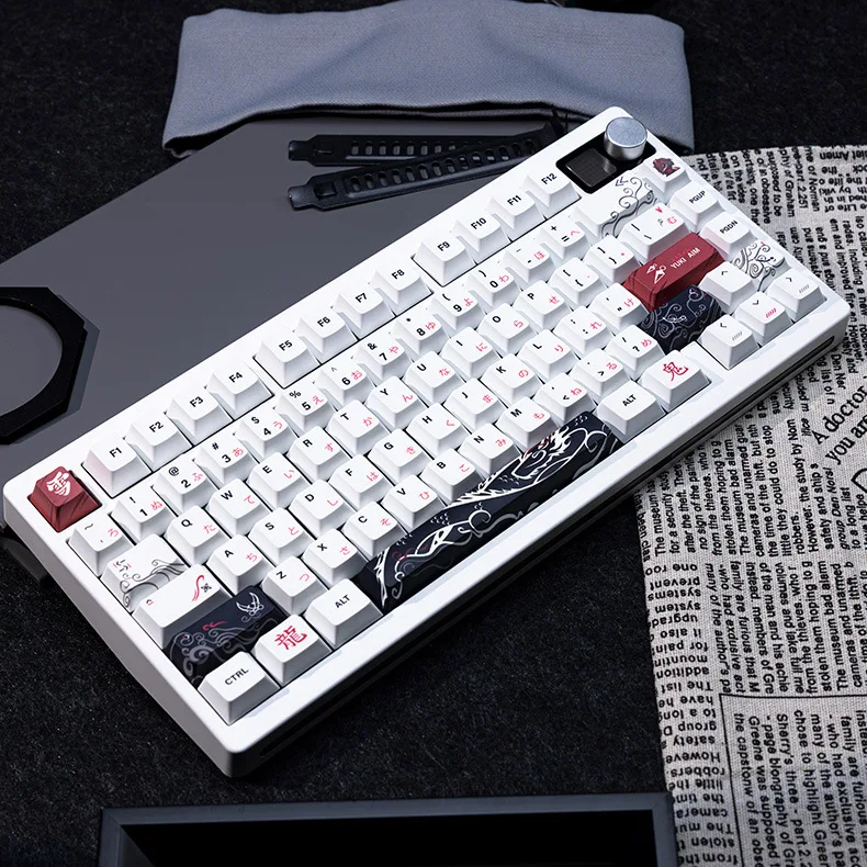 New Yuki Aim Japanese Anime Keycaps Cherry Profile PBT Dye‑Sub Custom Key Caps for 68 75 87 98 100 Cherry MX Mechanical Keyboard view 4