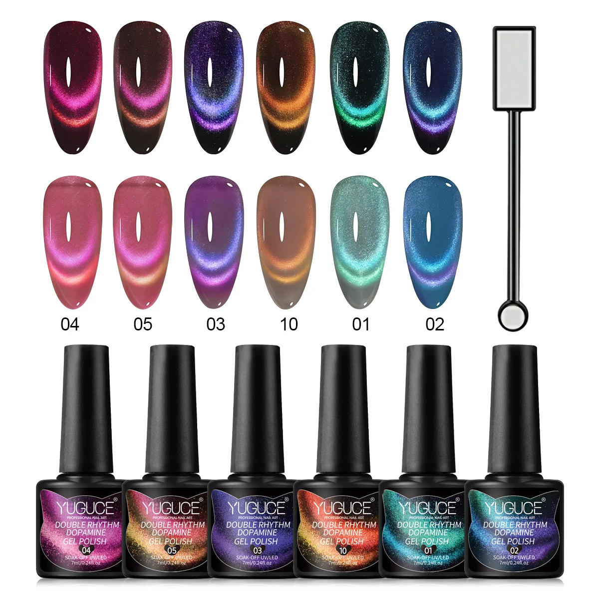 yuguce-conjunto-de-7pcs-se-de-esmalte-em-gel-cat-eye-9d-Ima-adequado-para-primavera-e-verao-facil-de-aplicar-e-de-longa-duracao