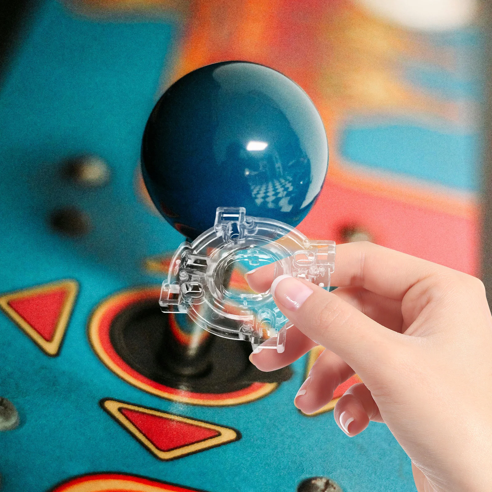 Transparent Y Shape Restrictor Plate for Arcade Joystick Replacement Enhanced Precision Joystick Parts for Gaming Cabinet
