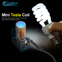 BD243 Mini Tesla Coil Kit Magic Props DIY Parts Empty Lights Technology Diy Electronics BD243C DIY Mini Tesla Coil Module