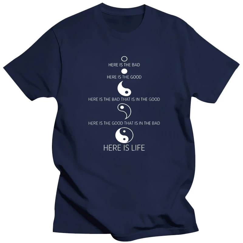 

Funny Life Yin Yang Symbol T Shirts Graphic Cotton Streetwear Short Sleeve Birthday Gifts Summer Style T-shirt Mens Clothing