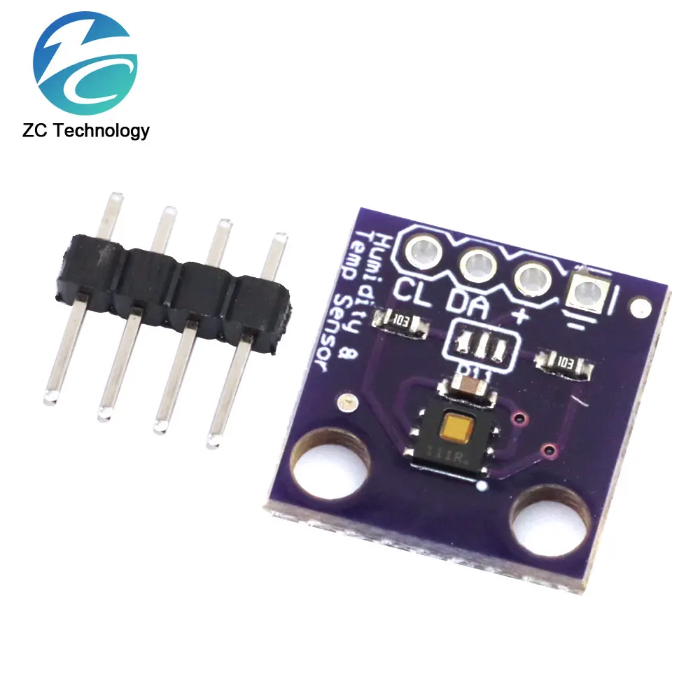 HDC1080 module Low Power, GY-213V-HDC1080 High Accuracy Digital Humidity Sensor with Temperature Sensor For Arduino