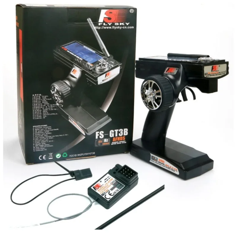 RC Boot Auto Zender FS FlySky FS-GT3B Radio 2.4G 3CH FS-GR3C Ontvanger Failsafe W/Grotere LCD Systeem afstandsbediening