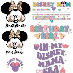 Mama Mini Mickey Ear Mama Day Iron on Transfers decalcomanie a trasferimento termico per vestiti toppe termiche