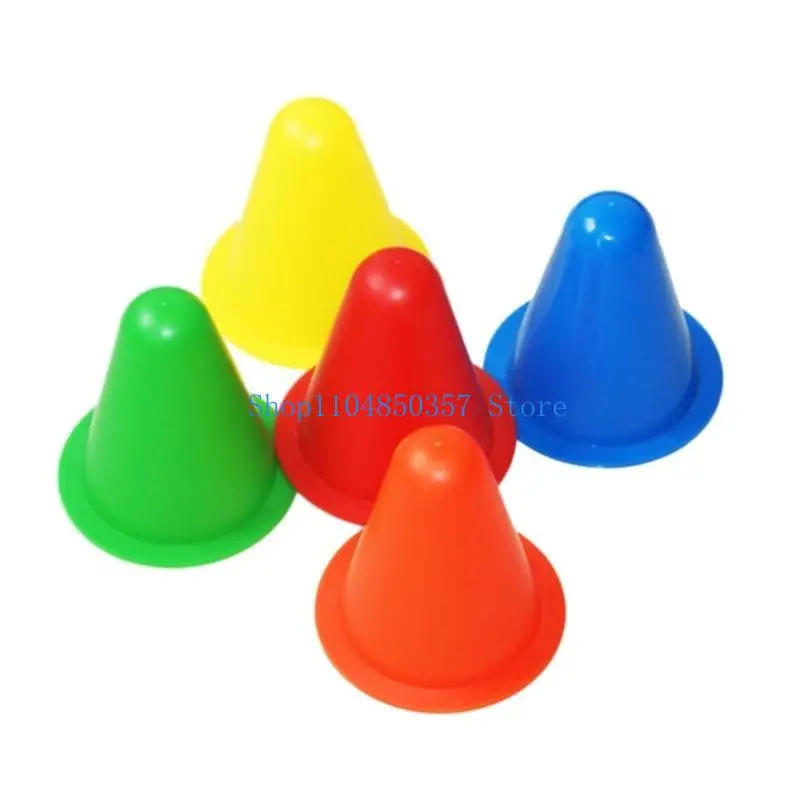 5asd 10 Buah Kerucut Roller Skating Kerucut Lalu Lintas Mini untuk Permainan Anak-anak Dalam dan Luar Ruangan