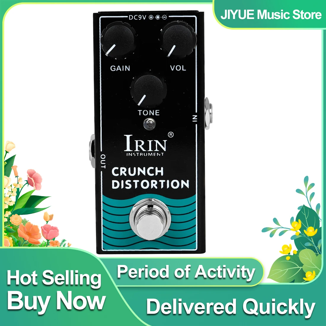 

IRIN RF-03 Crunch Distortion Electric Guitar Effects Pedal Distortion Rock Marshall Amplifier True Bypass Pedal Guitar Accessory