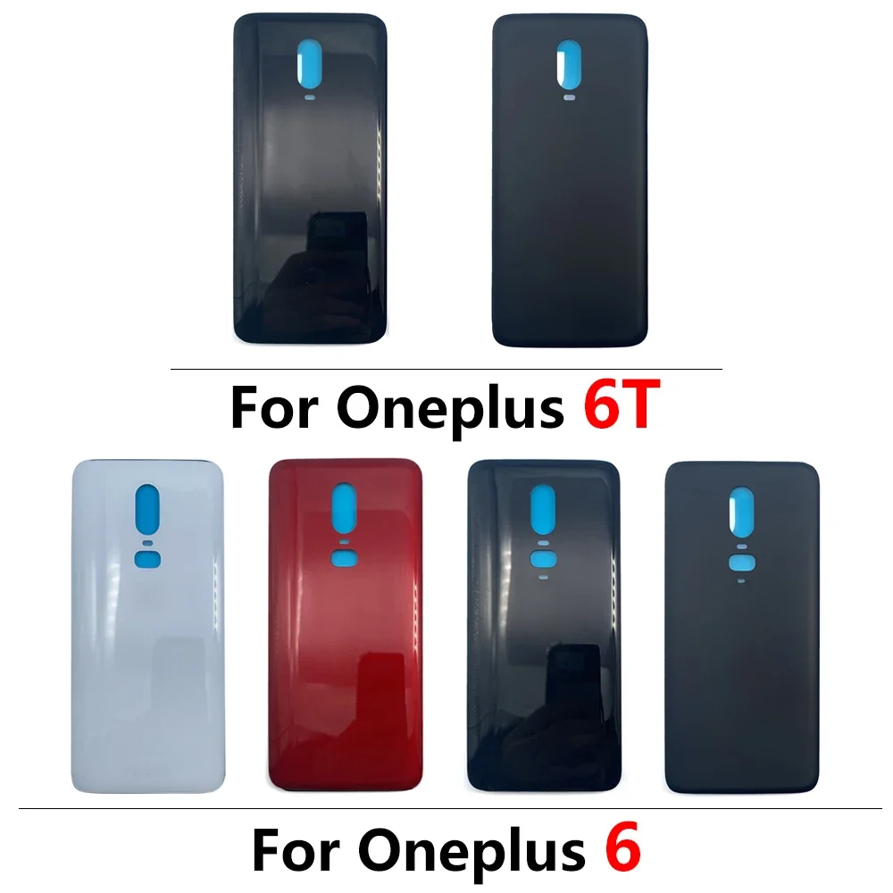 NEW Battery Back Cover Glass Rear Panel Door Replacement Housing Case STICKER Adhesive For OnePlus 6 6T