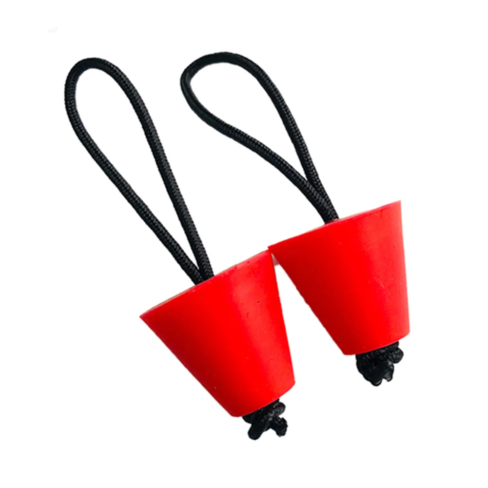 

New Practical Kayak Water Stoppers Drain Plugs Set 2 PCS 40x38x20mm Drain Hole Lightweight Portable Rubber Seal