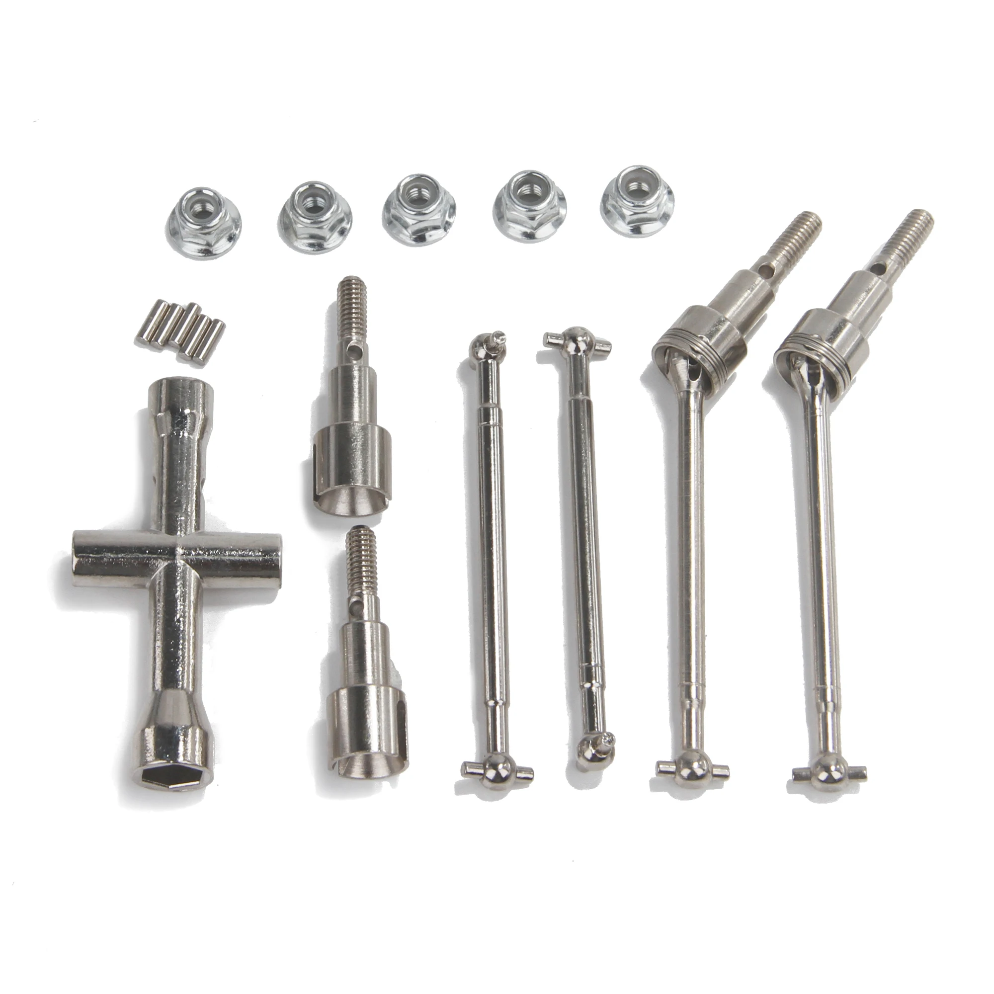 Eje de transmisión delantero y trasero de Metal sin escobillas para coche RC, eje de transmisión CVD para SG116PRO SG116MAX SCY 16101 16102 16103 16201, piezas de mejora