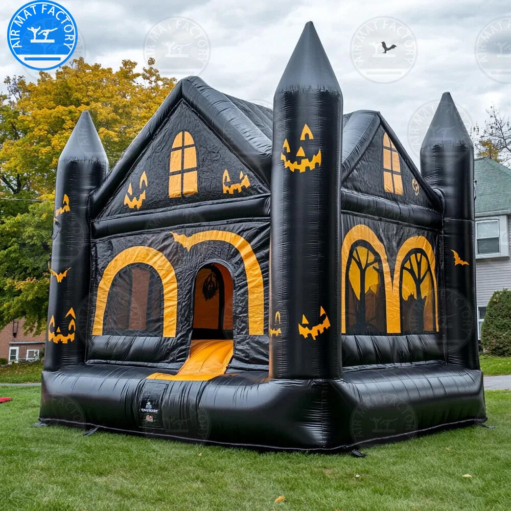 4x3.7m Halloween Inflatable Bouncer Commercial Play Equipment Inflatable Bounce House Carnival Rental Bouncy Castle with Blower
