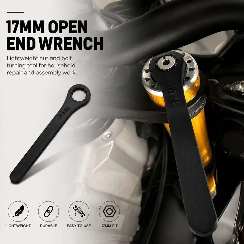 Plastic 17mm Open End Wrench Spanner Hand Tool Lightweight Nut Bolt Turning Tool For Household Repair Assembly Work