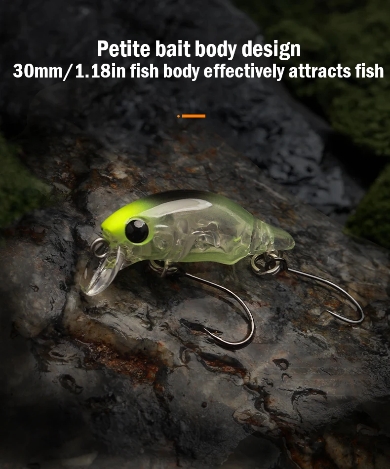 Leydun Puppet Surface Minnow Angelköder 30 mm 1,5 g schwimmend flach Tauchen Crankbait Angeln künstliche Swimbaits Tackles – Detail 3
