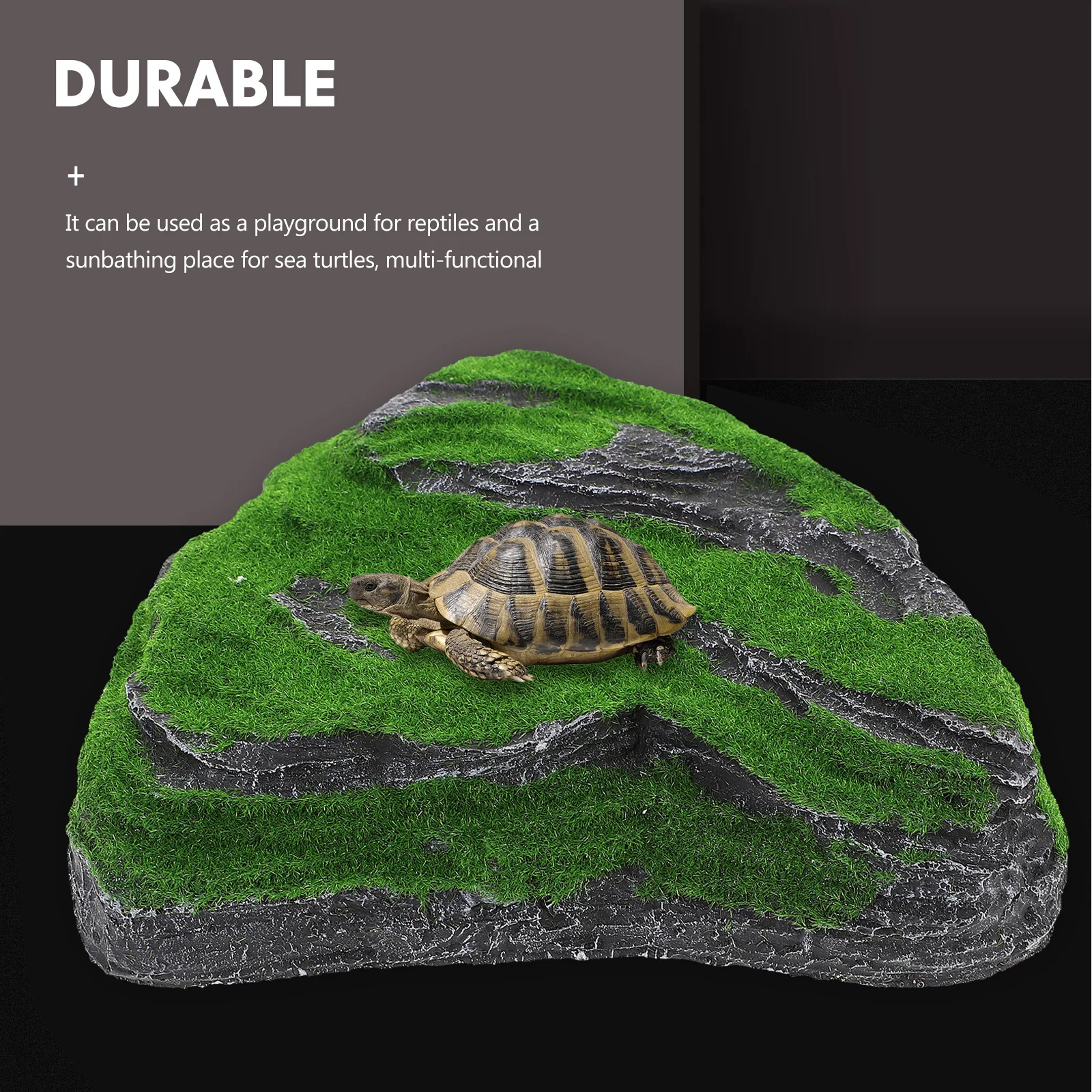 

Tortoise Basking Platform Resin Turtle Resting Ramp Aquarium Decor Multi-Functional Reptile Accessory Wear-Resistant Vivid