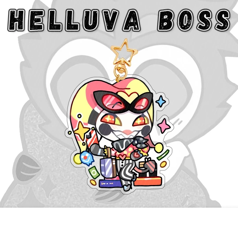 Figura Mini Acrílica de Animação Adulta Helluva Boss Blitzo Moxxie Millie Loona Stella Stolas, Ornamento de Mesa para Fãs