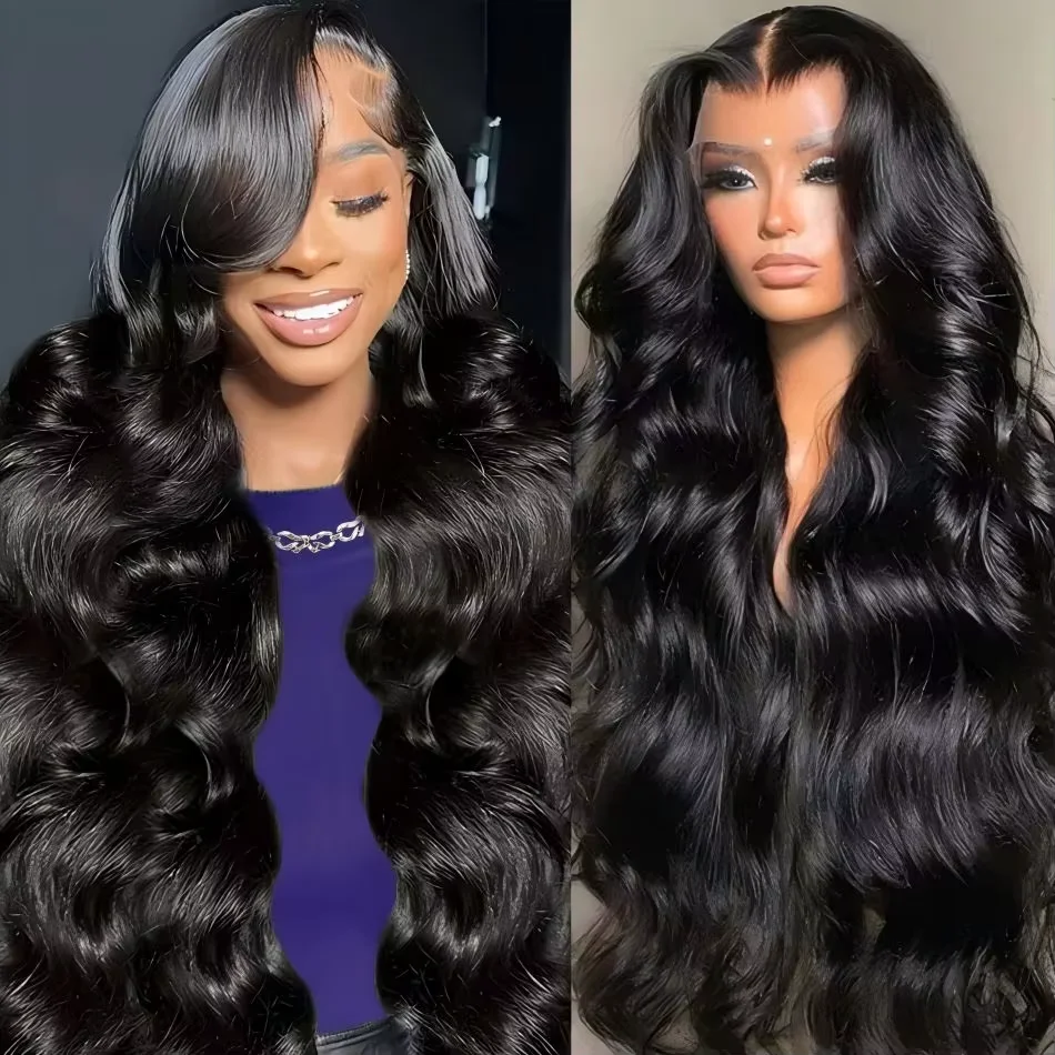 

40 42-дюймовые длинные объемные волны 13x4 13x6 Полностью фронтальные 360 HD Прозрачные кружева 7x6 Застежка 12A Парики из человеческих волос Remy Плотность 200