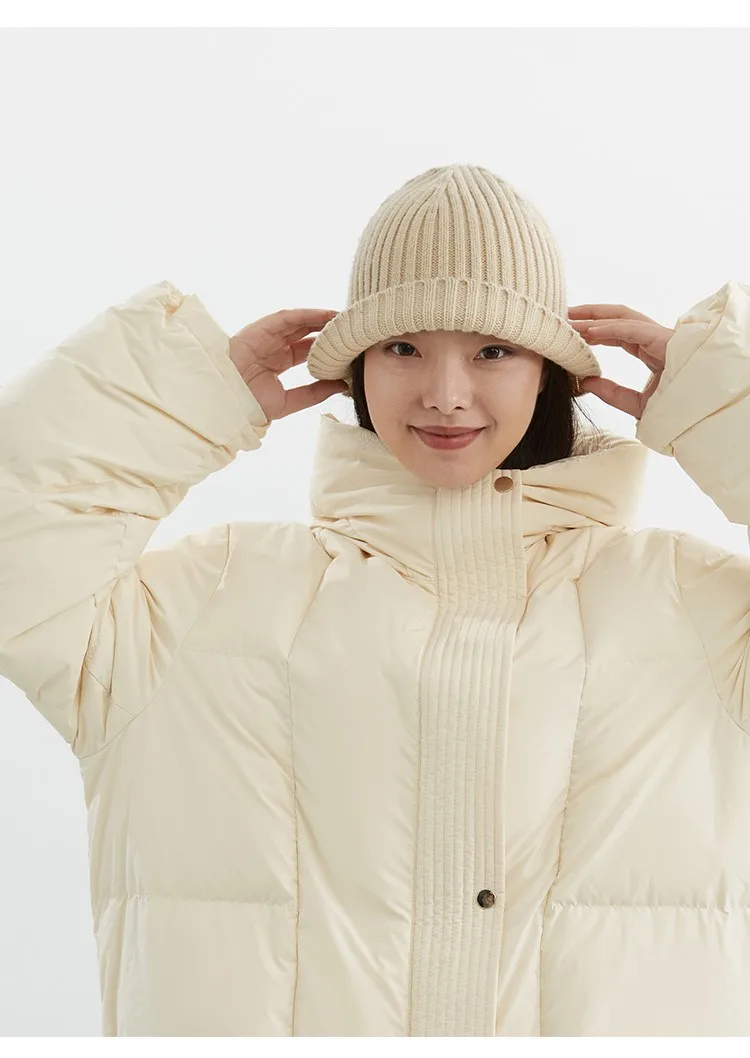 Women's Mid-Length Goose down Jacket~Thickened Warm Coat 2026 Autumn and Winter New Style Hooded Top