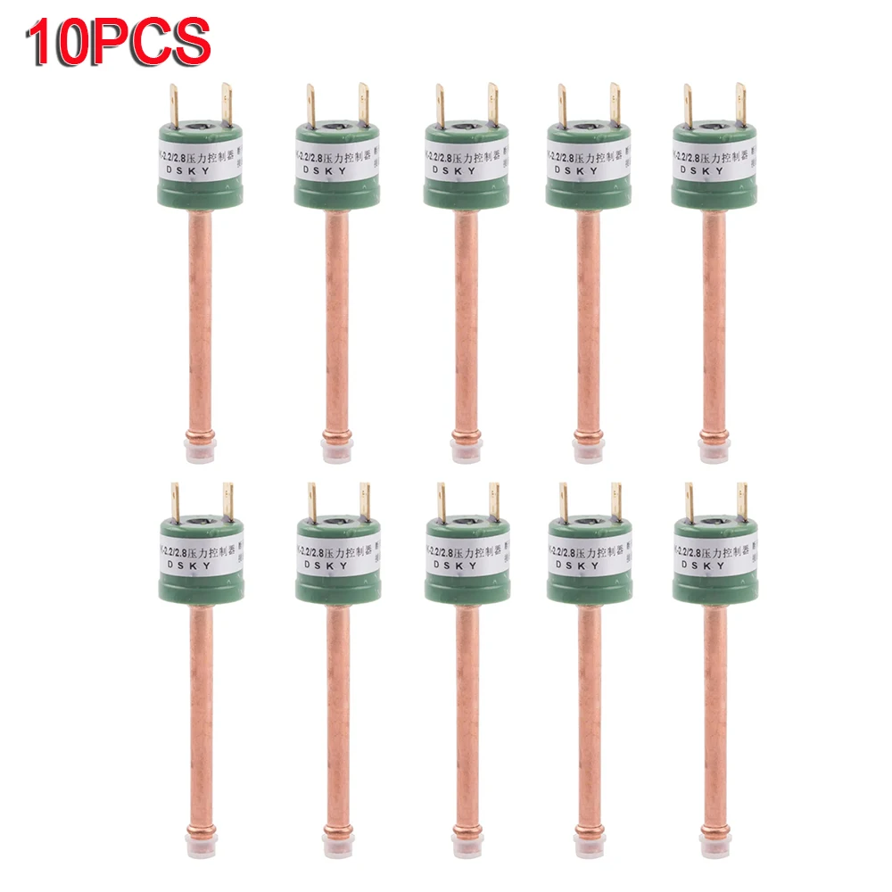 10 pcs conditioner high pressure sensor control switch insert protection switch heat pump refrigerator compressor repair parts