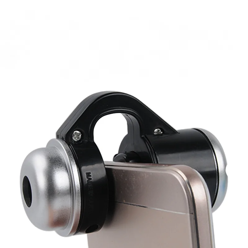 Mobile Phone Magnifier Universal 30X Glass Lens Camera Clip Microscope Universal Portable Illuminant Identification Loupe lupa