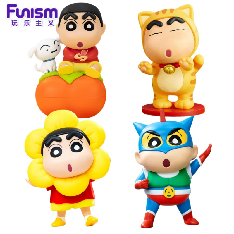

Оригинальная фигурка Funism Crayon Shin Chan, креативное украшение для рабочего стола, домашний декор, коллекционная игрушка в стиле аниме, подарок на день рождения для мальчика